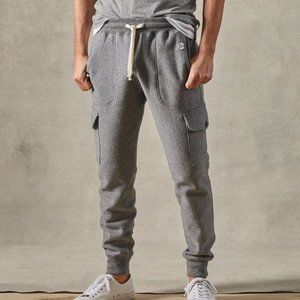 Champion x Todd Snyder Men's Utility Cargo Sweatpant in Salt and Pepper Gray